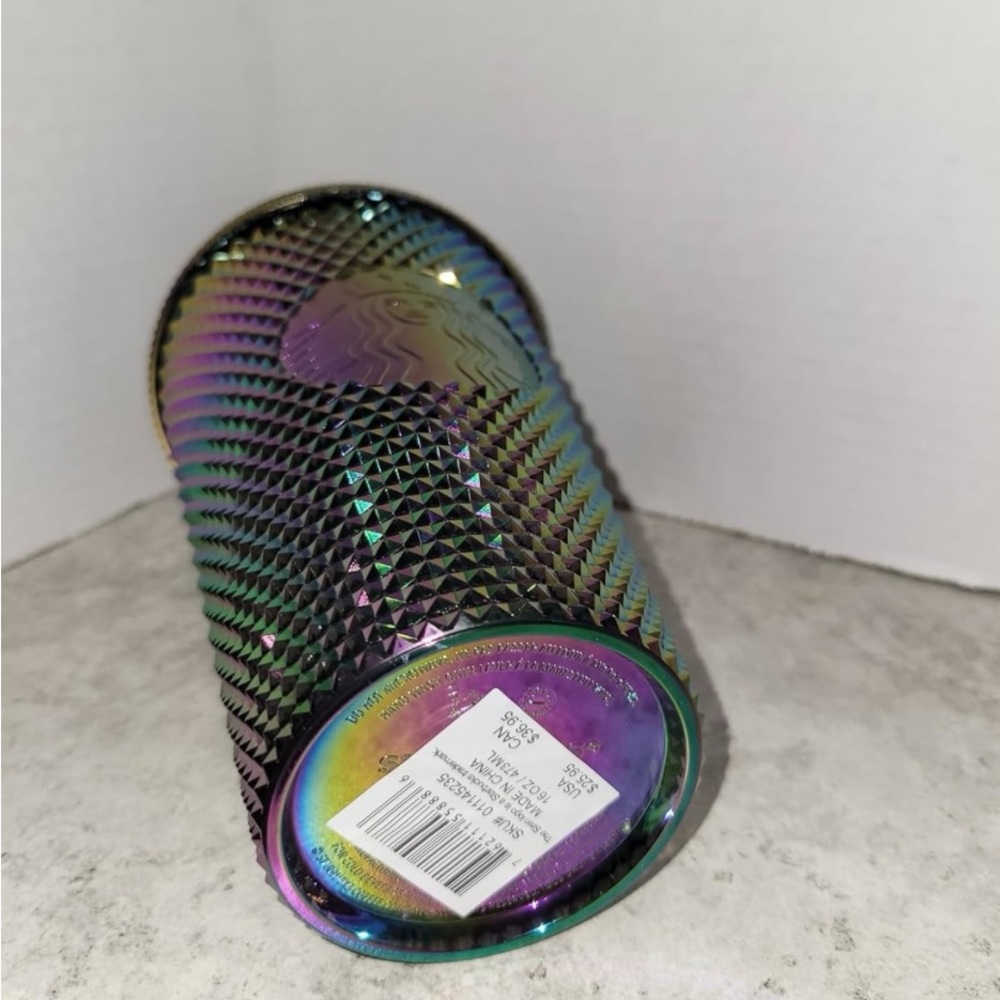 Starbucks Halloween 2023 Oil Slick Rainbow Iridescent Venti Tumbler 16oz - Picture 5 of 7